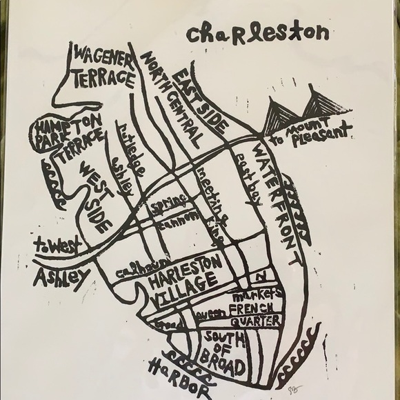 Handmade Charleston Print - Picture 1 of 2